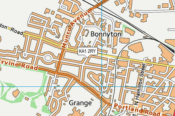 KA1 2RY map - OS VectorMap District (Ordnance Survey)