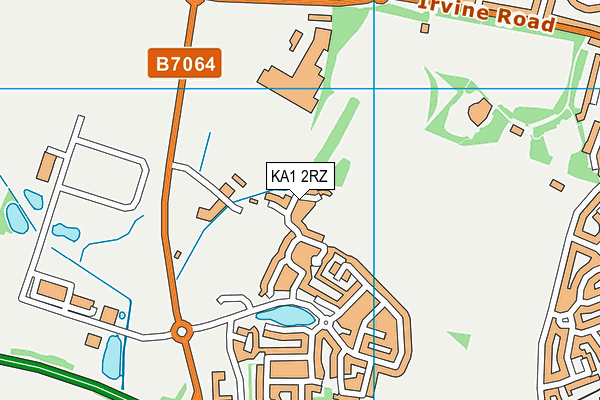 KA1 2RZ map - OS VectorMap District (Ordnance Survey)