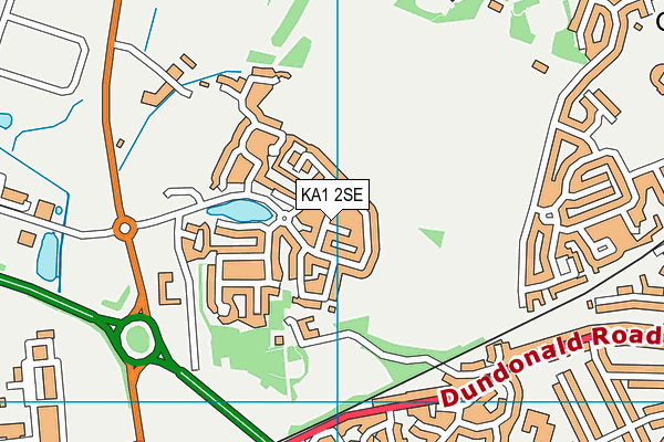 KA1 2SE map - OS VectorMap District (Ordnance Survey)