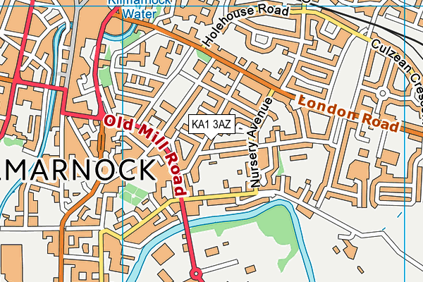 KA1 3AZ map - OS VectorMap District (Ordnance Survey)