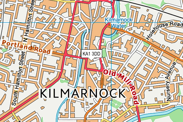 KA1 3DD map - OS VectorMap District (Ordnance Survey)