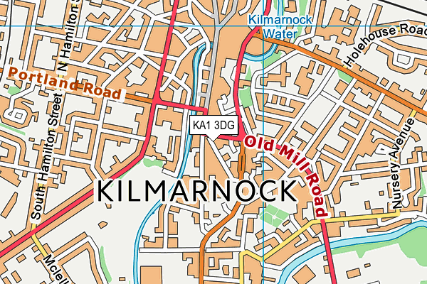 KA1 3DG map - OS VectorMap District (Ordnance Survey)