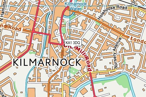 KA1 3DQ map - OS VectorMap District (Ordnance Survey)