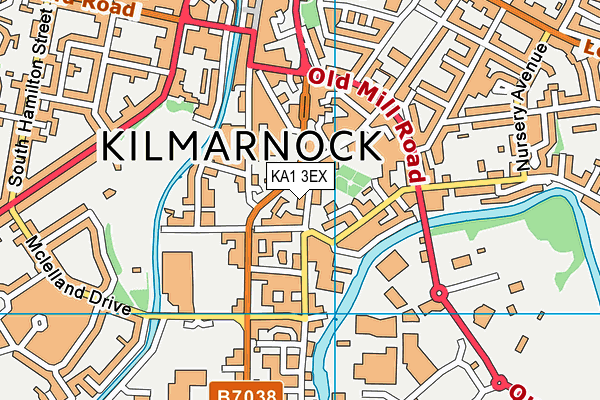 KA1 3EX map - OS VectorMap District (Ordnance Survey)