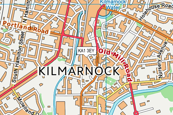 KA1 3EY map - OS VectorMap District (Ordnance Survey)