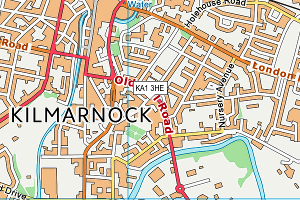 KA1 3HE map - OS VectorMap District (Ordnance Survey)