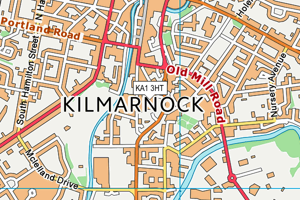 KA1 3HT map - OS VectorMap District (Ordnance Survey)