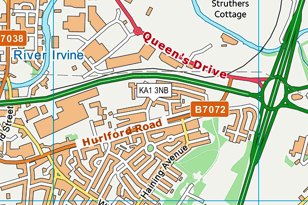 KA1 3NB map - OS VectorMap District (Ordnance Survey)