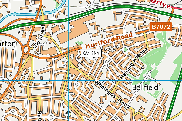 KA1 3NY map - OS VectorMap District (Ordnance Survey)
