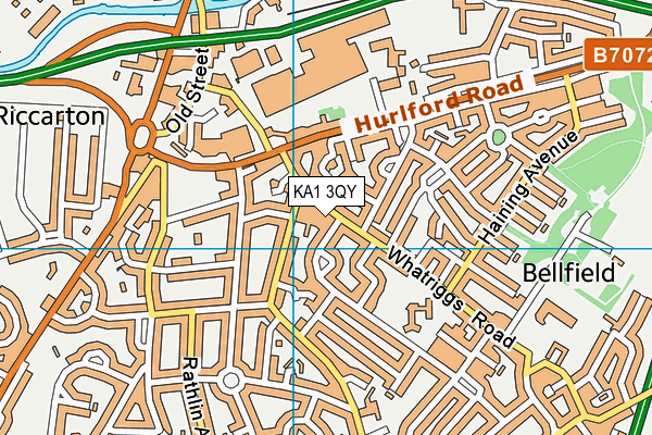 KA1 3QY map - OS VectorMap District (Ordnance Survey)