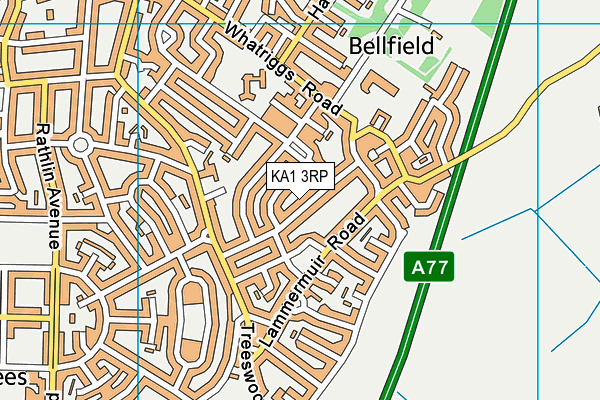 KA1 3RP map - OS VectorMap District (Ordnance Survey)