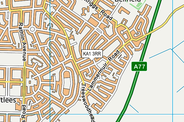 KA1 3RR map - OS VectorMap District (Ordnance Survey)