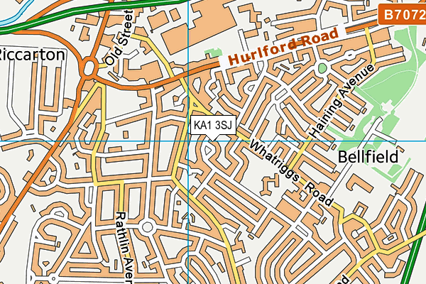 KA1 3SJ map - OS VectorMap District (Ordnance Survey)