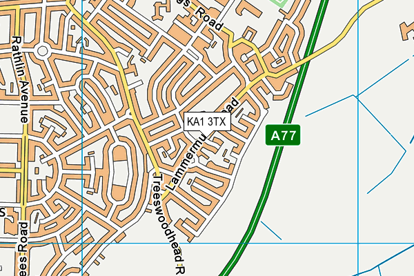 KA1 3TX map - OS VectorMap District (Ordnance Survey)