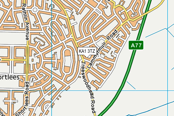 KA1 3TZ map - OS VectorMap District (Ordnance Survey)
