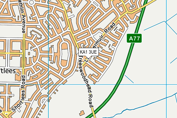 KA1 3UE map - OS VectorMap District (Ordnance Survey)