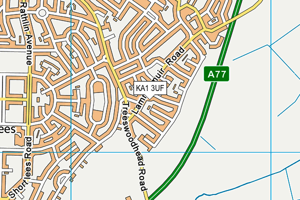 KA1 3UF map - OS VectorMap District (Ordnance Survey)