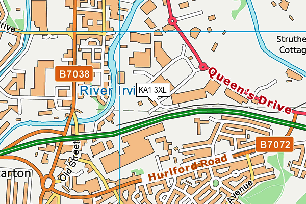 KA1 3XL map - OS VectorMap District (Ordnance Survey)