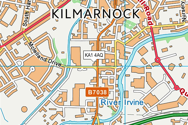 KA1 4AQ map - OS VectorMap District (Ordnance Survey)