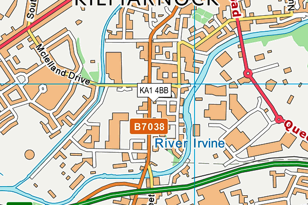 KA1 4BB map - OS VectorMap District (Ordnance Survey)