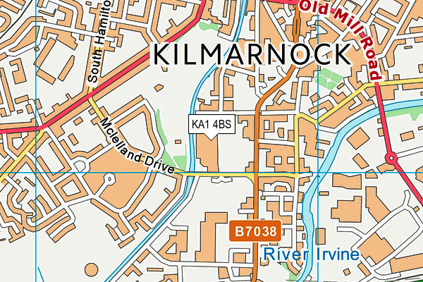 KA1 4BS map - OS VectorMap District (Ordnance Survey)
