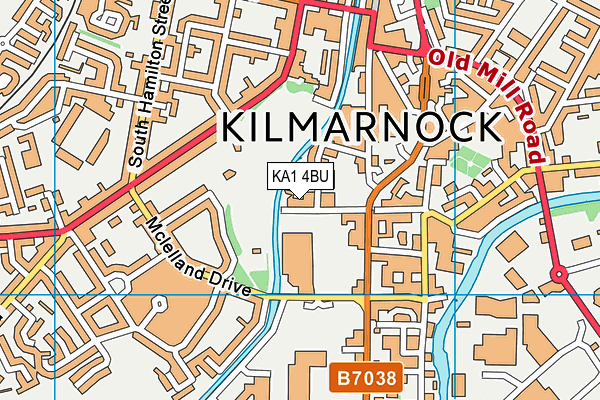 KA1 4BU map - OS VectorMap District (Ordnance Survey)