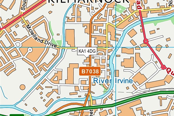 KA1 4DG map - OS VectorMap District (Ordnance Survey)