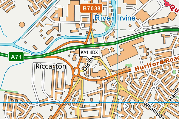 KA1 4DX map - OS VectorMap District (Ordnance Survey)