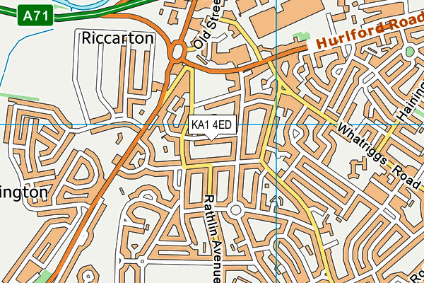 KA1 4ED map - OS VectorMap District (Ordnance Survey)