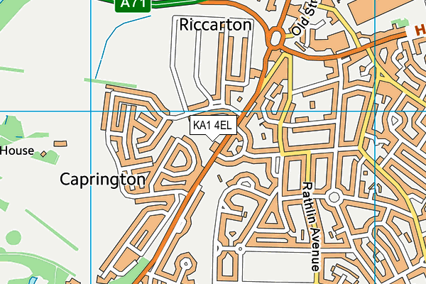 KA1 4EL map - OS VectorMap District (Ordnance Survey)