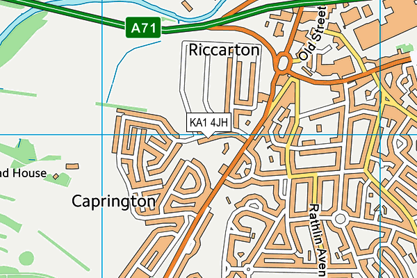 KA1 4JH map - OS VectorMap District (Ordnance Survey)