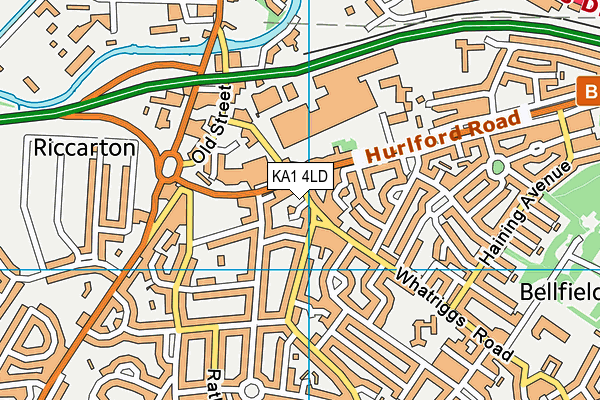 KA1 4LD map - OS VectorMap District (Ordnance Survey)