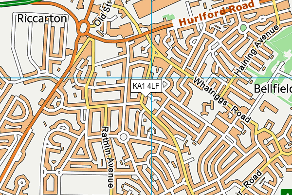 KA1 4LF map - OS VectorMap District (Ordnance Survey)