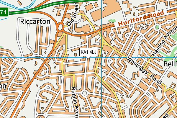KA1 4LJ map - OS VectorMap District (Ordnance Survey)