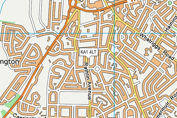 KA1 4LT map - OS VectorMap District (Ordnance Survey)
