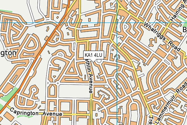 KA1 4LU map - OS VectorMap District (Ordnance Survey)