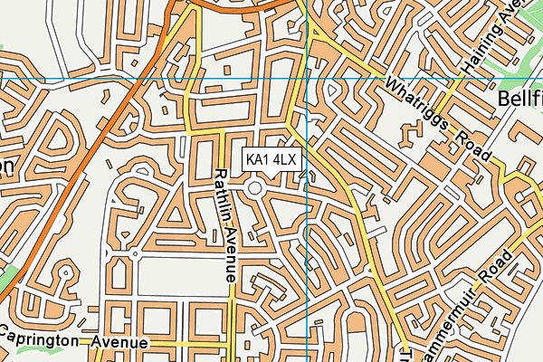 KA1 4LX map - OS VectorMap District (Ordnance Survey)