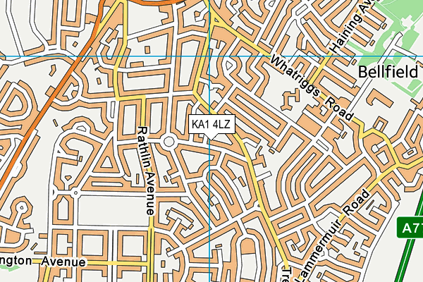 KA1 4LZ map - OS VectorMap District (Ordnance Survey)