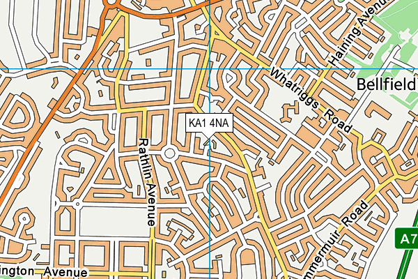 KA1 4NA map - OS VectorMap District (Ordnance Survey)