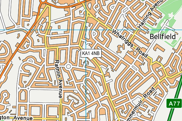 KA1 4NB map - OS VectorMap District (Ordnance Survey)
