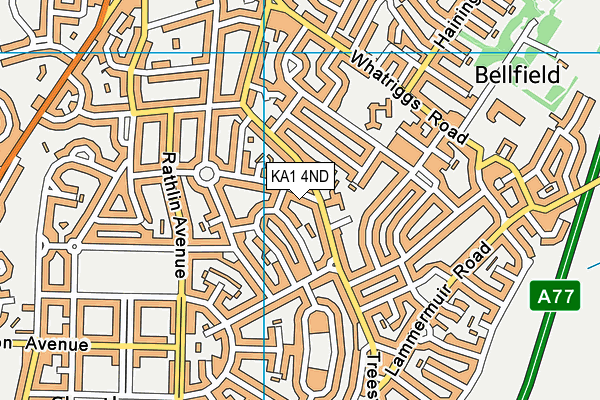 KA1 4ND map - OS VectorMap District (Ordnance Survey)