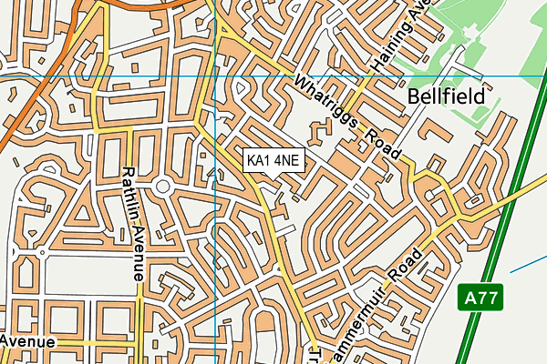 KA1 4NE map - OS VectorMap District (Ordnance Survey)
