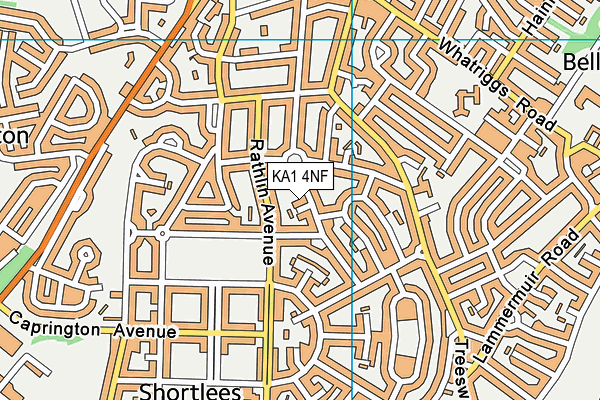 KA1 4NF map - OS VectorMap District (Ordnance Survey)
