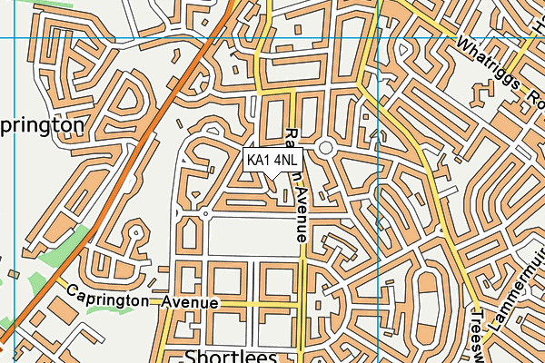 KA1 4NL map - OS VectorMap District (Ordnance Survey)