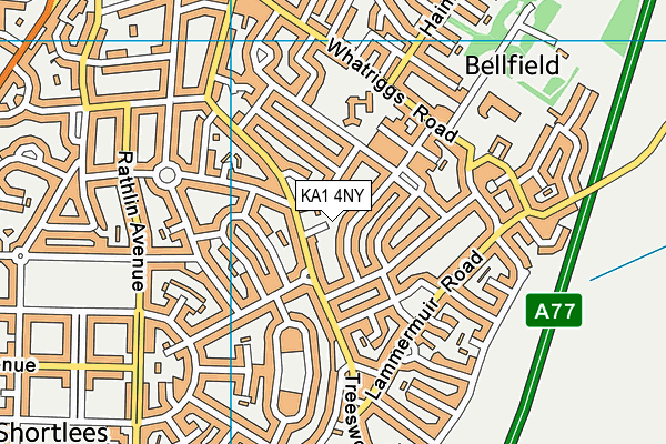 KA1 4NY map - OS VectorMap District (Ordnance Survey)