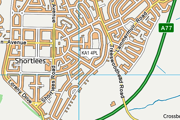 KA1 4PL map - OS VectorMap District (Ordnance Survey)