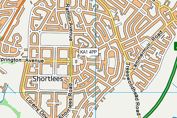 KA1 4PP map - OS VectorMap District (Ordnance Survey)