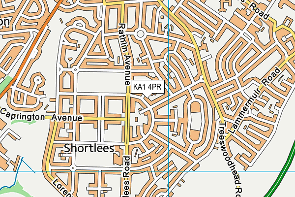 KA1 4PR map - OS VectorMap District (Ordnance Survey)