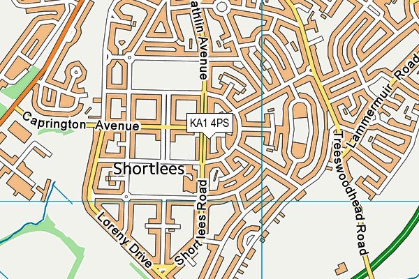 KA1 4PS map - OS VectorMap District (Ordnance Survey)