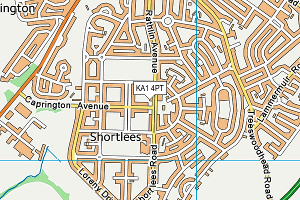 KA1 4PT map - OS VectorMap District (Ordnance Survey)